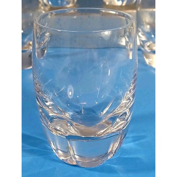 6 Signed Lalique Highlands 4" Old Fashioned Whiskey Glasses Or Flat Wine - Picture 4 of 7